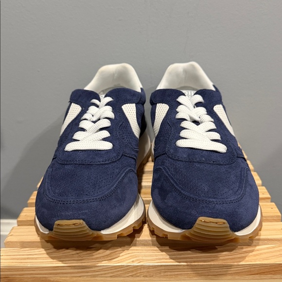 Voile Blanche Navy Suede Sneakers EU 37 / US 6.5 Italian Designer - Picture 4 of 10